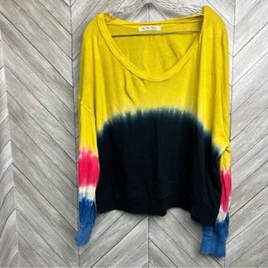 We The Free x FP / Multi Color Tie-Dye Long Sleeve Top Large